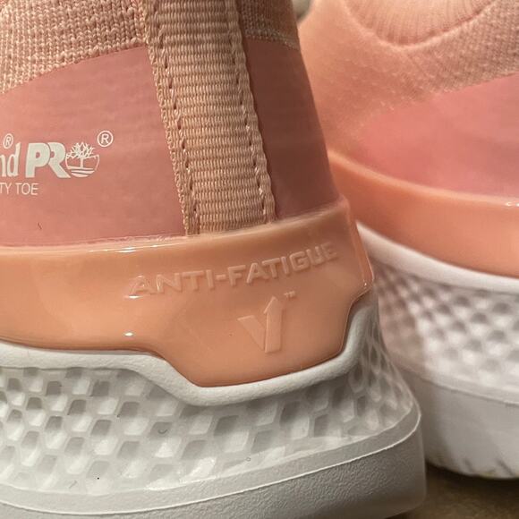 Timberland PRO A5VKY Pink Shoes 8.5 | Safety Toe, Anti-Fatigue, Slip-On NWOT - Picture 9 of 12